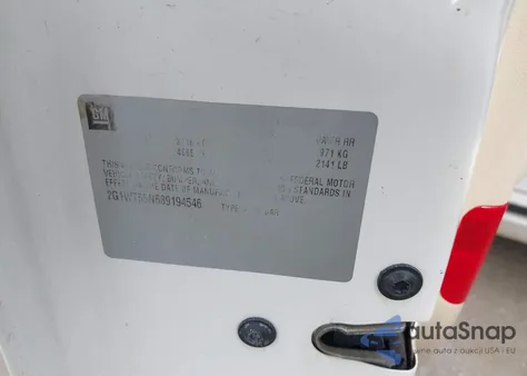 2008 Chevrolet Impala Lt из США, поврежденный, VIN 2G1WT55N689194546